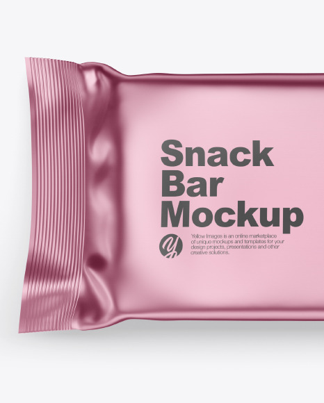 Metallic Snack Bar Mockup