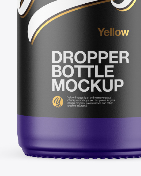 Matte Dropper Bottle Mockup PSD #1