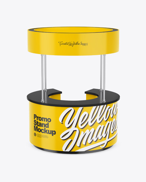 Round Promo Stand Mockup