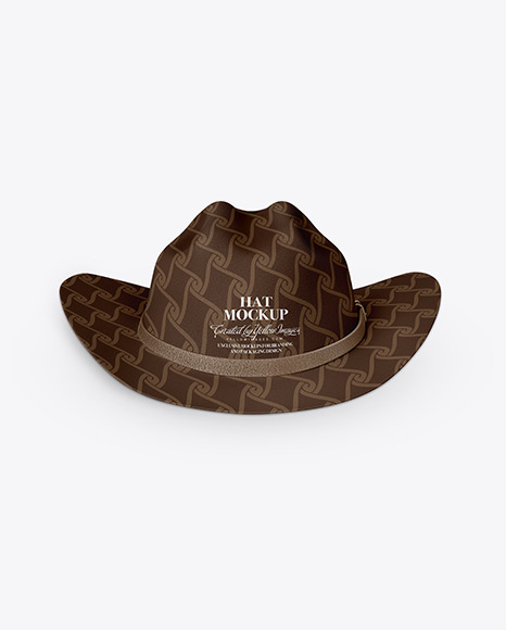 Fedora Hat Mockup In Apparel Mockups On Yellow Images Object Mockups