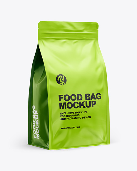 Download Food Bag Mockup in Bag & Sack Mockups on Yellow Images ...