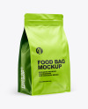 Download Food Bag Mockup In Bag Sack Mockups On Yellow Images Object Mockups PSD Mockup Templates