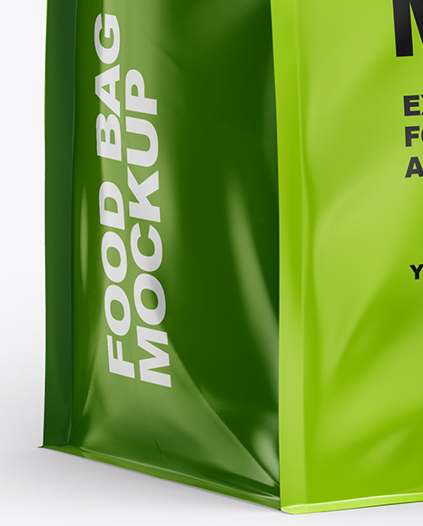 Download Food Bag Mockup In Bag Sack Mockups On Yellow Images Object Mockups