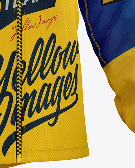 Download Men S Long Sleeve Full Zip Jersey Mockup In Apparel Mockups On Yellow Images Object Mockups