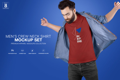 Download Premium Apparel Mockups Bundle In Apparel Mockups On Yellow Images Creative Store PSD Mockup Templates