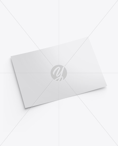 Glossy A5 Postcard Mockup