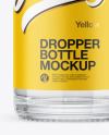 Clear Glass Dropper Bottle Mockup