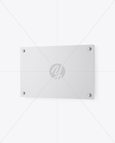 Matte Nameplate Mockup