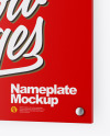 Matte Nameplate Mockup