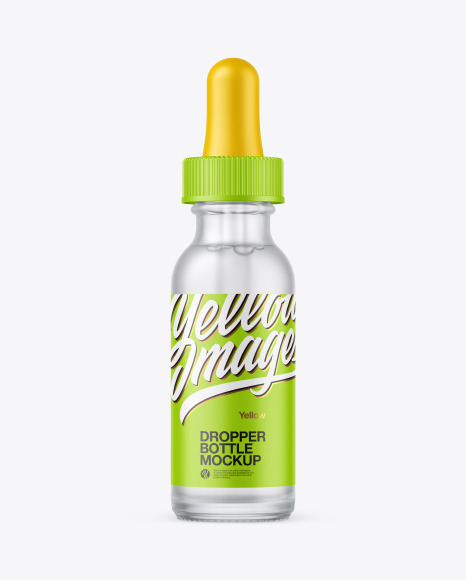 Frosted Glass Dropper Bottle Mockup