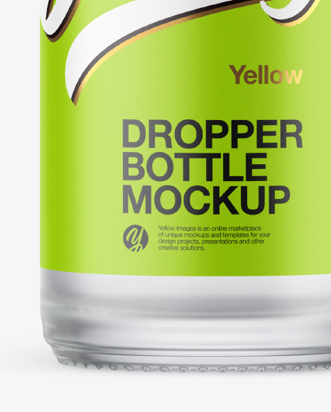 Download Frosted Glass Dropper Bottle Mockup In Bottle Mockups On Yellow Images Object Mockups Yellowimages Mockups