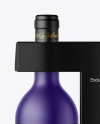 Matte Wine Bottle with Box Mockup