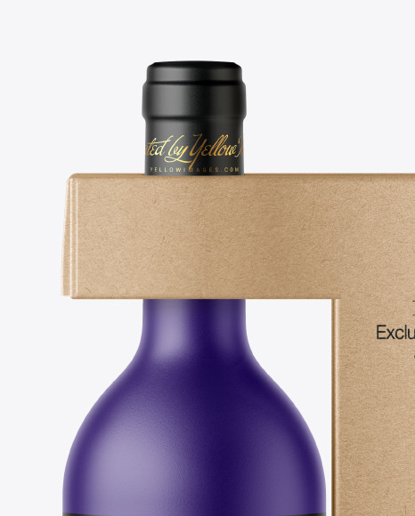 Download Matte Wine Bottle With Box Mockup In Bottle Mockups On Yellow Images Object Mockups Yellowimages Mockups