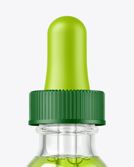 Clear Glass Dropper Bottle Mockup PSD #2