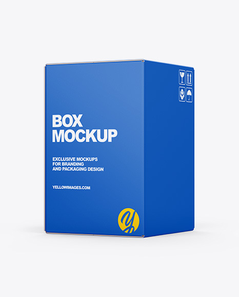 Paper Box Mockup In Box Mockups On Yellow Images Object Mockups