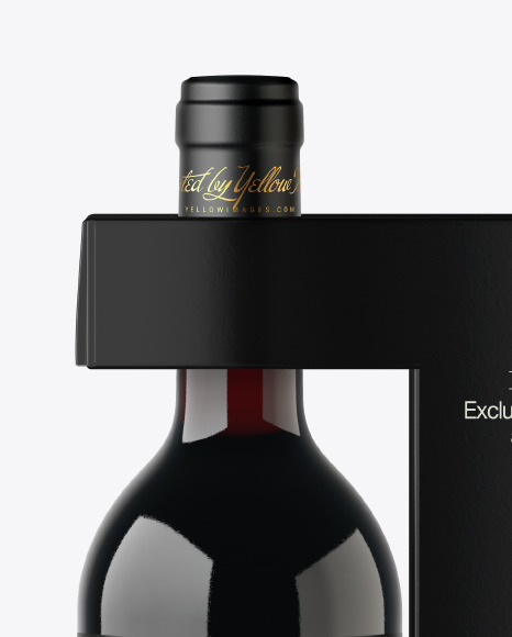 Download Wine Bottle In Matte Paper Wrap Psd Mockup Yellowimages