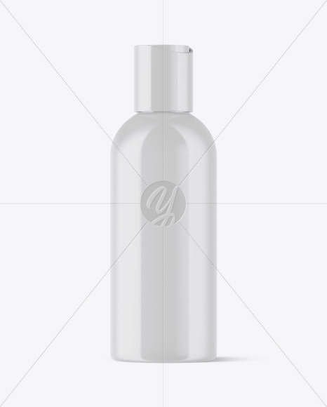 Download Glossy Plastic Bottle Mockup in Bottle Mockups on Yellow Images Object Mockups