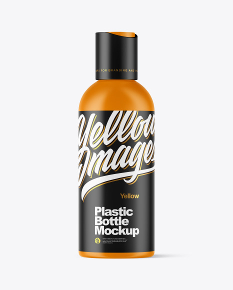 Matte Plastic Bottle Mockup