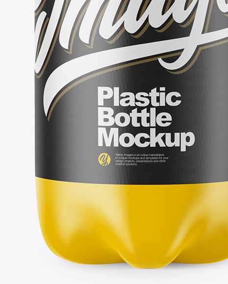 Matte Plastic Bottle Mockup PSD #1