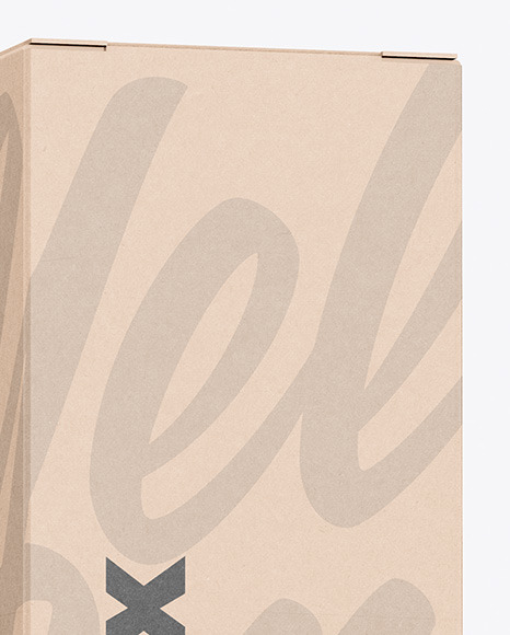 Kraft Box Mockup PSD #2