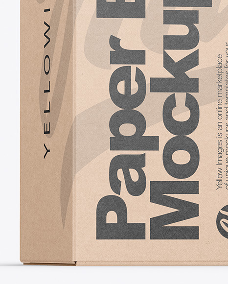 Download Kraft Box Mockup In Box Mockups On Yellow Images Object Mockups