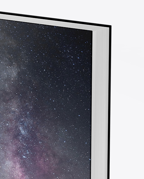 Book w  Matte Cover Mockup   Half Side View PSD #1
