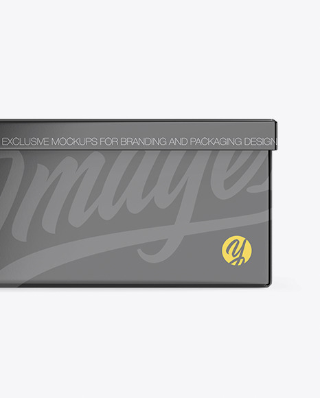 Glossy Paper Box Mockup PSD #1