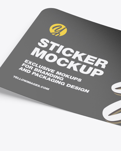 Download Glossy Sticker Mockup In Stationery Mockups On Yellow Images Object Mockups Yellowimages Mockups