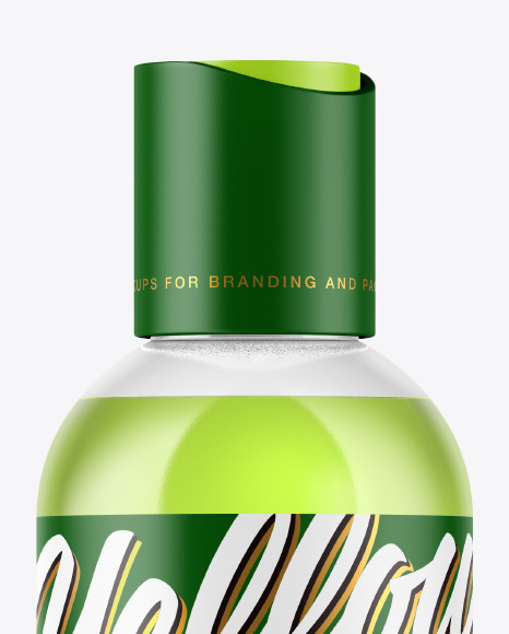 Clear Plastic Bottle Mockup