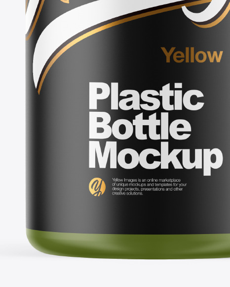 Matte Plastic Bottle Mockup PSD #1