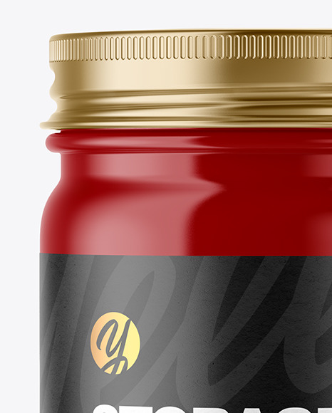 Glossy Jar Mockup PSD #2