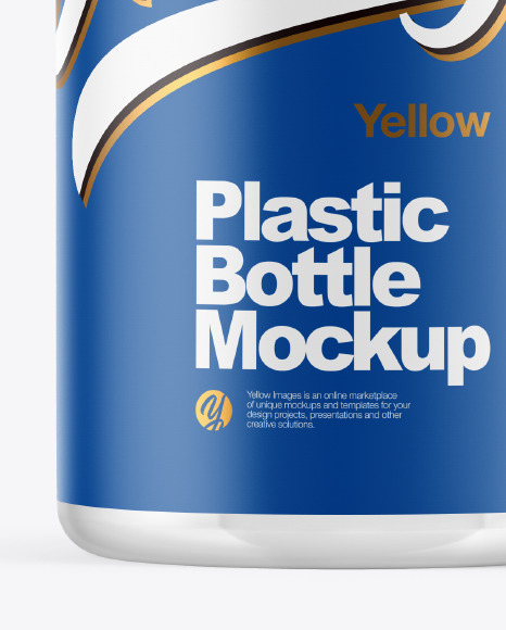 Clear Plastic Bottle Mockup PSD #1