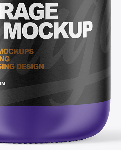 Matte Jar Mockup PSD #1