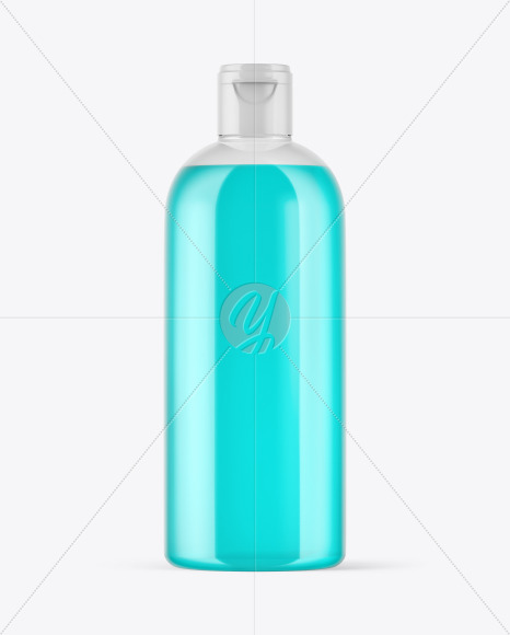 Clear Plastic Bottle Mockup