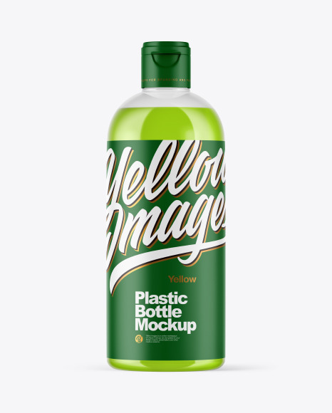 Clear Plastic Bottle Mockup