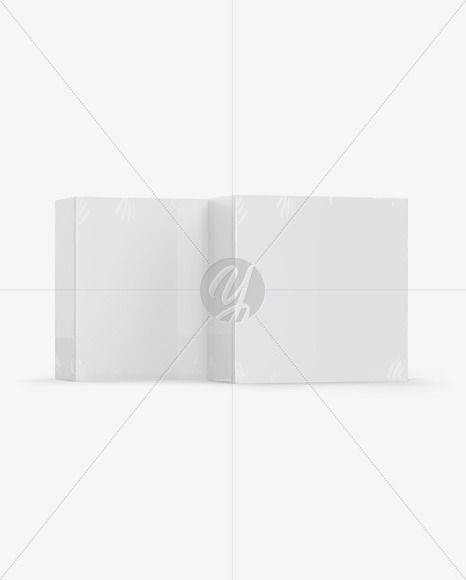 Download Two Paper Boxes Mockup In Box Mockups On Yellow Images Object Mockups