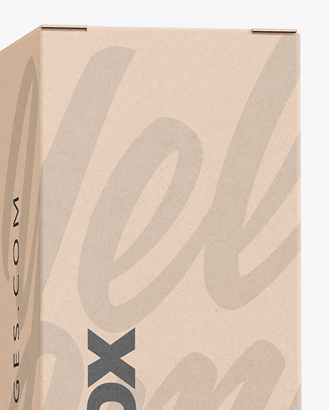 Two Kraft Boxes Mockup PSD #2