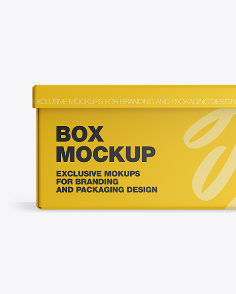 Download Matte Box Mockup In Stationery Mockups On Yellow Images Object Mockups