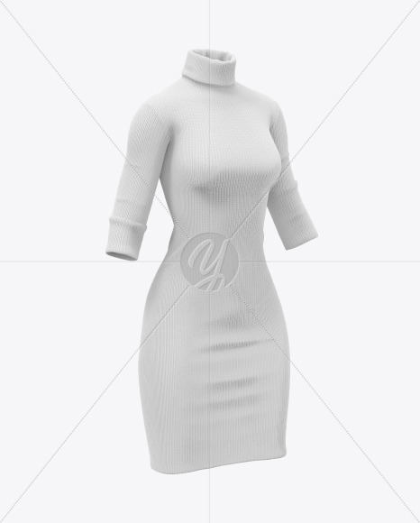 Download Dress Mockup in Apparel Mockups on Yellow Images Object ...