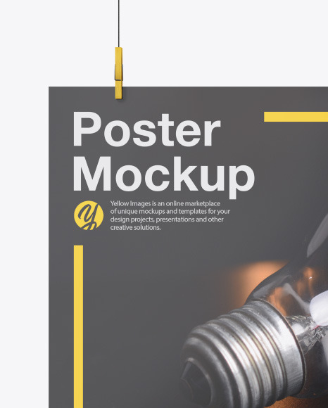 Glossy A2 Poster Mockup PSD #7