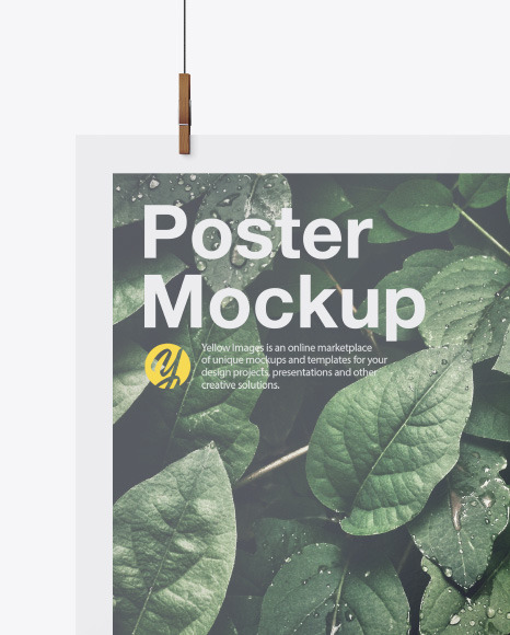 Glossy A2 Poster Mockup PSD #1