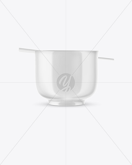 Matte Noodle Bowl Mockup In Cup Bowl Mockups On Yellow Images Object Mockups