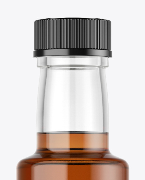 Clear Glass Vinegar Bottle Mockup