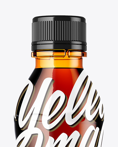 Amber Bottle Mockup PSD #1