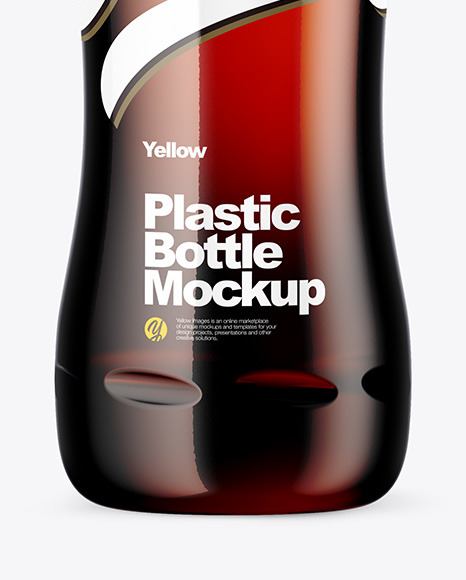 Amber Bottle Mockup PSD #6