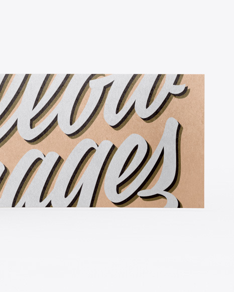 Kraft Tape Mockup PSD #1