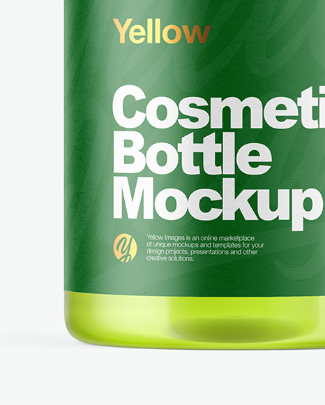 Clear Cosmetic Bottle Mockup PSD #1