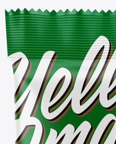 Snack Package Mockup   Front View PSD #2