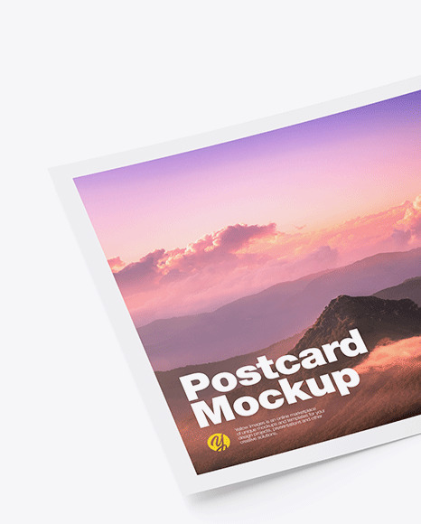 Matte A5 Postcard Mockup PSD #5