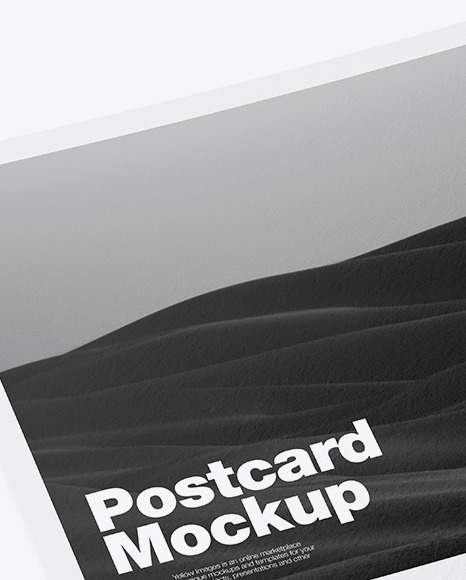 Paper A5 Postcard Mockup PSD #7